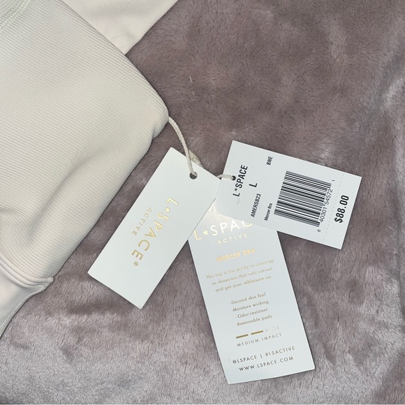 NWT L*SPACE Mercer Sports Bra Size Large‎ in Color Bone - Picture 9 of 10